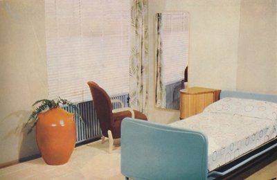 Hotel Bedroom, 1940 by Unbekannt