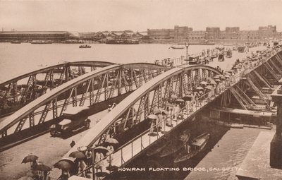 Howrah Floating Bridge, Calcutta by Unbekannt