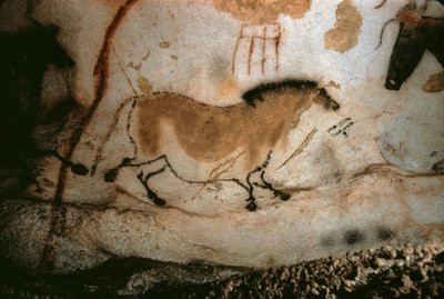 Cave Painting in Lascaux, France by Unbekannt
