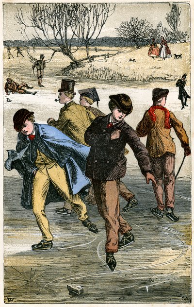 Ice Skating by Unbekannt