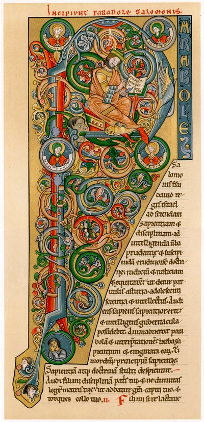 Illuminated Initial P by Unbekannt