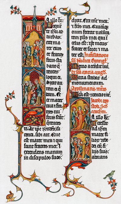 Illuminated Letters, Late 13th Century by Unbekannt