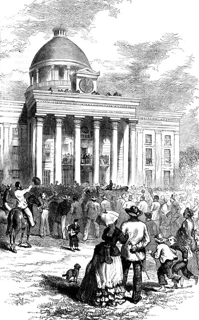 Inauguration of Jefferson Davis, Montgomery, Alabama, 1861 by Unbekannt