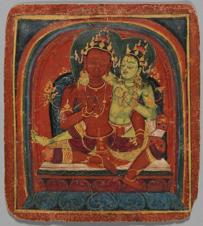 Initiation Card Tsakalis: Bodhisattva Samantabhadhra (early 15th century) by Unbekannt