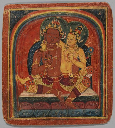 Initiation Card Tsakalis: Nirvana Vishkambhin, early 15th century by Unbekannt