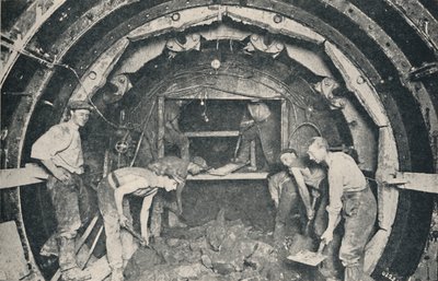 Inside a Greathead Tunnelling Shield, 1926 by Unbekannt