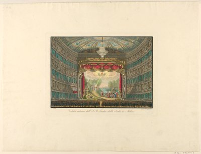 Interior View, La Scala Theater, Milan by Unbekannt