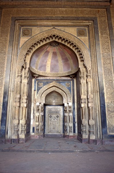 Interior of Mughal Mosque, Delhi, India by Unbekannt
