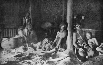 Interior of a Zulu Hut by Unbekannt
