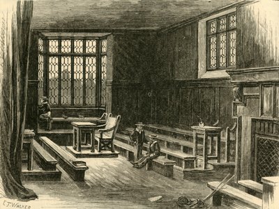 Interior of the Old School-Room by Unbekannt