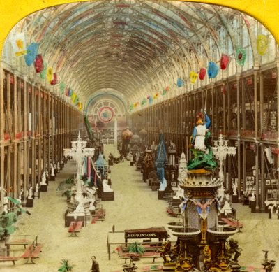 Interior view of the International Exhibition, London by Unbekannt