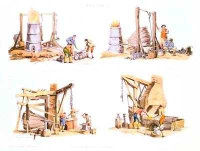Iron foundry, 1802 by Unbekannt