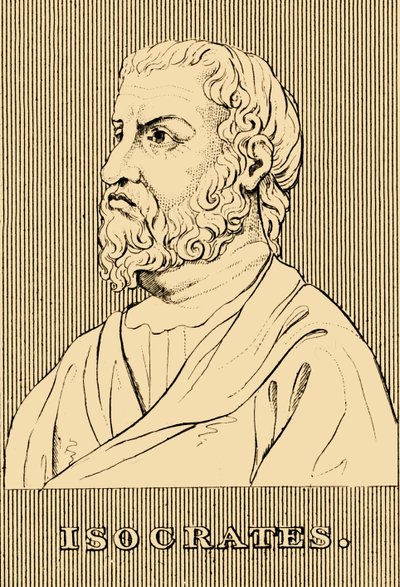 Isocrates, 436-338 BC, 1830 by Unbekannt