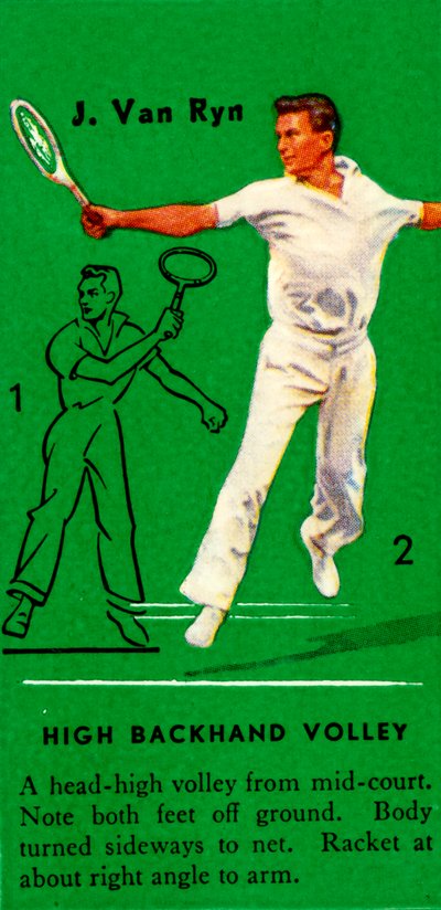 J. Van Ryn - High Backhand Volley by Unbekannt