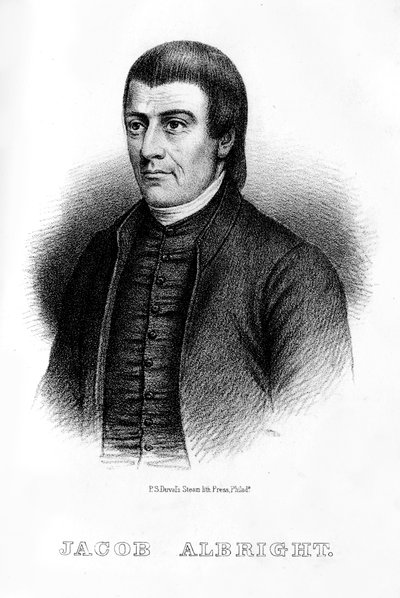 Jacob Albright, American Christian leader, 1854 by Unbekannt