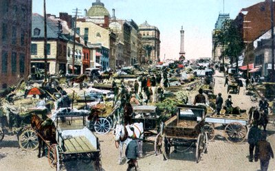 Jacques Cartier Market, Montreal, Canada by Unbekannt