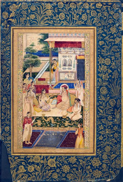 Jahangir and Prince Khurram with Nur Jahan by Unbekannt