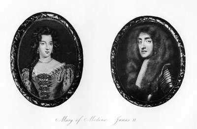 James II and Mary of Modena by Unbekannt