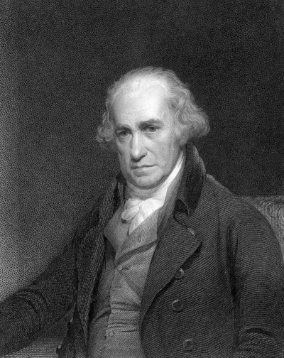 James Watt, Scottish engineer and inventor, 1833 by Unbekannt