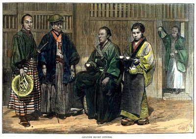 Japanese escort officers by Unbekannt