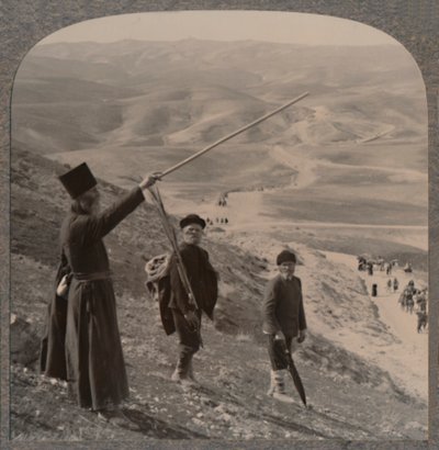 Jericho road, near the Samaritans Inn by Unbekannt