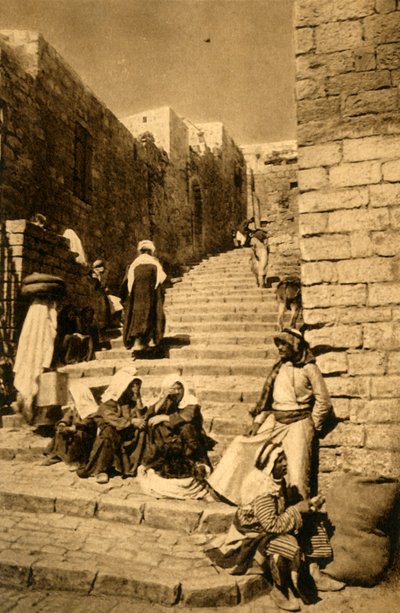Jerusalem - A Street, c1918-c1939 by Unbekannt
