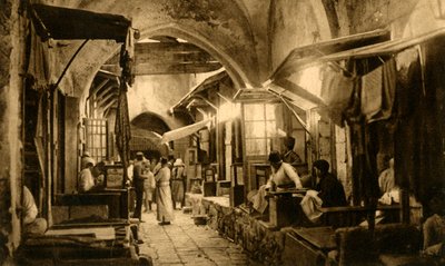 Jerusalem - Bazaar of the Goldsmiths by Unbekannt