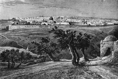 Jerusalem, from the Mount of Olives by Unbekannt