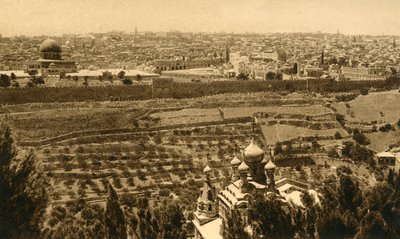 Jerusalem from the Mount of Olives by Unbekannt