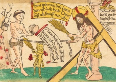 Jesus Attracting the Faithful to Heart, 1480-1490 by Unbekannt