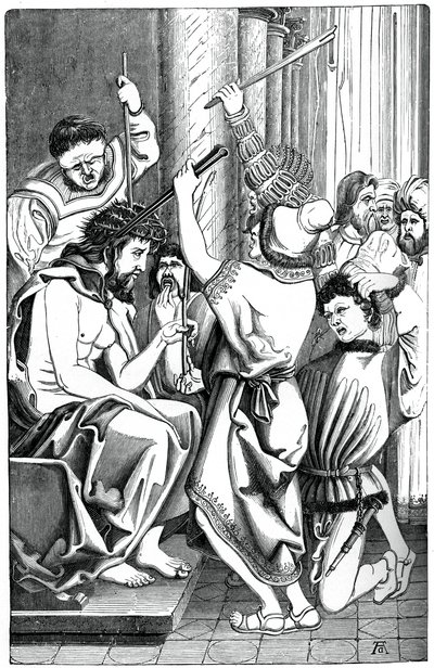 Jesus Crowned with Thorns by Unbekannt