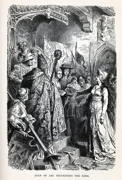 Joan of Arc Recognizes the King, 1882 by Unbekannt