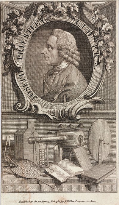 Joseph Priestley, English-American theologian and chemist by Unbekannt