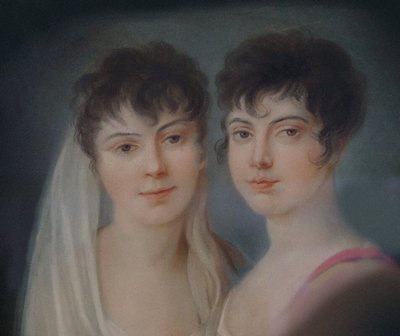Josephine and Charlotte Brunsvik (detail) by Unbekannt