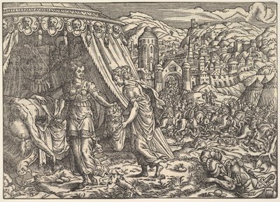 Judith and Holofernes, from Biblia, Frankfurt, 1564 by Unbekannt