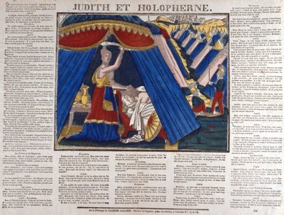 Judith killing the Assyrian general Holofernes, 19th century by Unbekannt