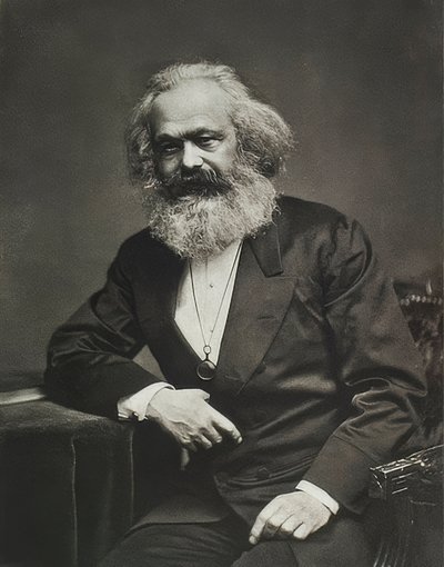 Karl Marx. Around 1880 by Unbekannt