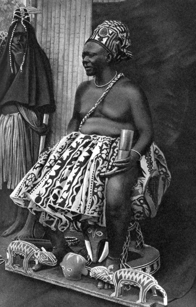King Basu Fondong of Cameroon, Africa by Unbekannt