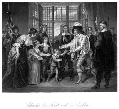 King Charles I 1600-1649 and His Children by Unbekannt