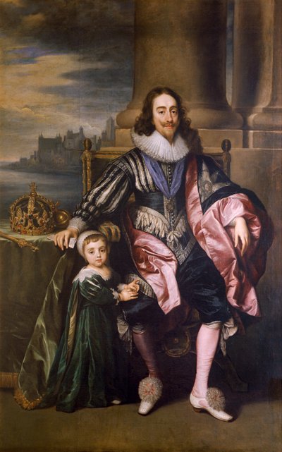 King Charles I and Prince Charles by Unbekannt