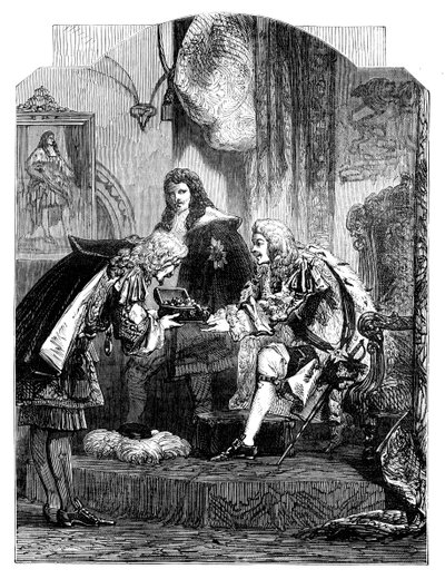 King James II receiving the French bribe, c1902 by Unbekannt