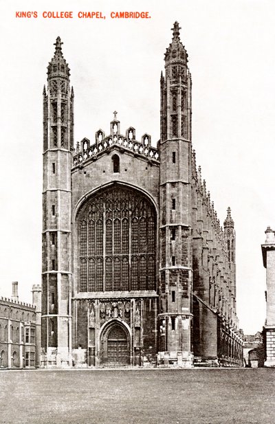 Kings College Chapel, Cambridge, 1908 by Unbekannt