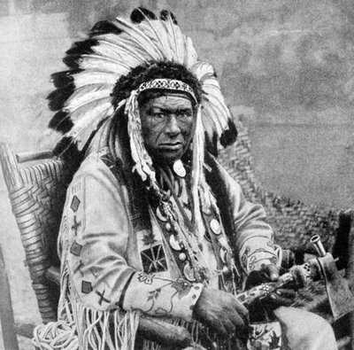 Kinnewankan, Chief of the Sioux by Unbekannt