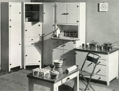 Kitchen furniture by Heals, London, 1937 by Unbekannt