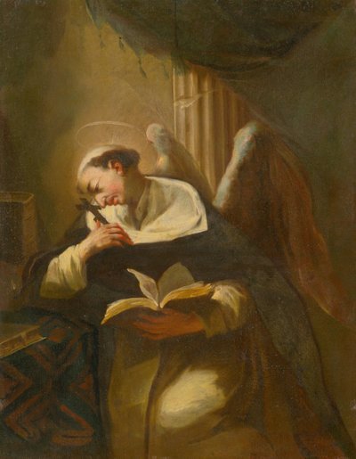 Kneeling Meditating Saint by Unbekannt