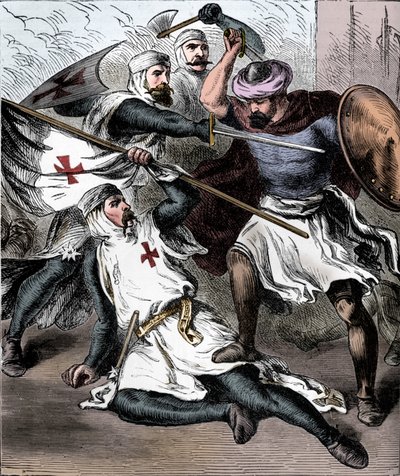 Knights Templar on the Field of Battle by Unbekannt
