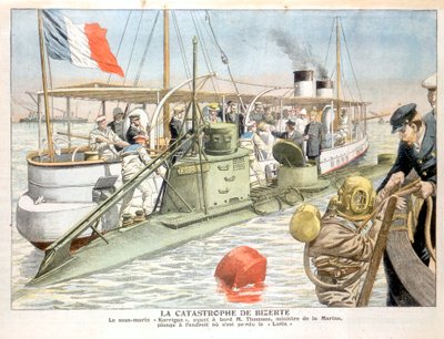 Korrigan, French navy submarine, 1906 by Unbekannt