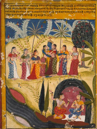 Krishna and Gopis, c. 1660 by Unbekannt