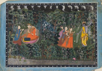 Krishna and Radha by Unbekannt
