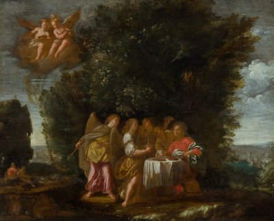 Christ Served by Angels by Unbekannt